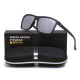 NIEEPA Men's Driving Sports Polarized Sunglasses Square Wayfarer Plastic Frame Glasses NUS1007