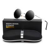 NIEEPA John Lennon Vintage Round Polarized Hippie Sunglasses Small Circle Sun Glasses NP1002