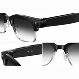 Half-Rim AI Camera Glasses with 8MP Camera and App Translation