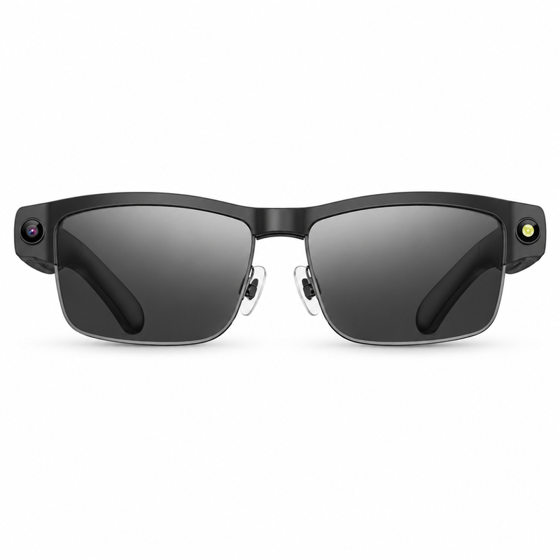 AI Camera Glasses with App Visual Recognition and Open-Ear Audio