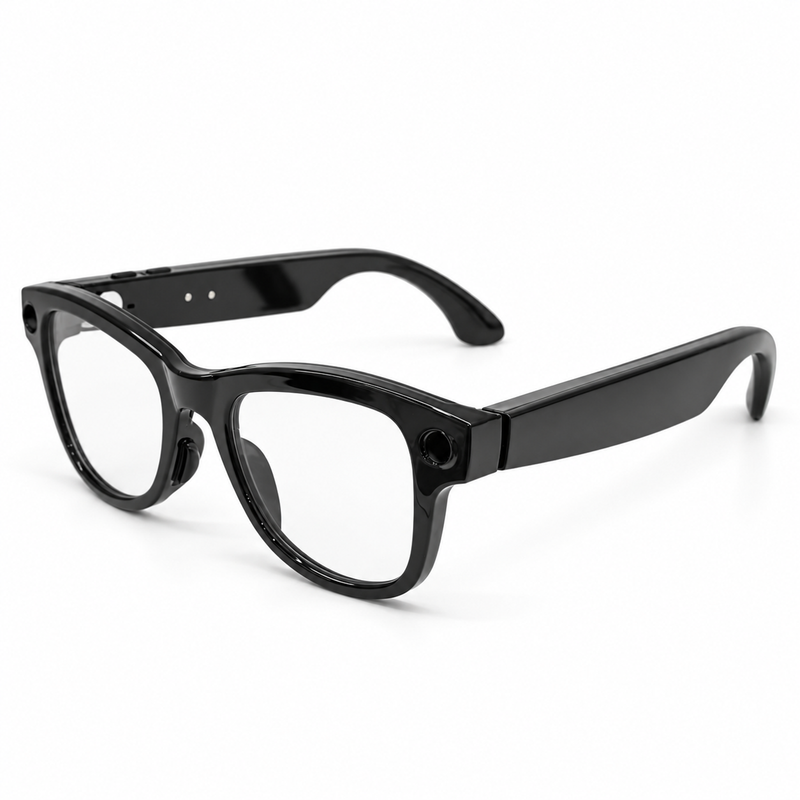 AI Camera Glasses with Colorful Frames and App-Assisted Translation