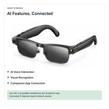 AI Camera Glasses with App Visual Recognition and Open-Ear Audio