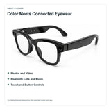 AI Camera Glasses with Colorful Frames and App-Assisted Translation