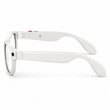 Round AI Camera Glasses with Three-Lens Set and App Translation