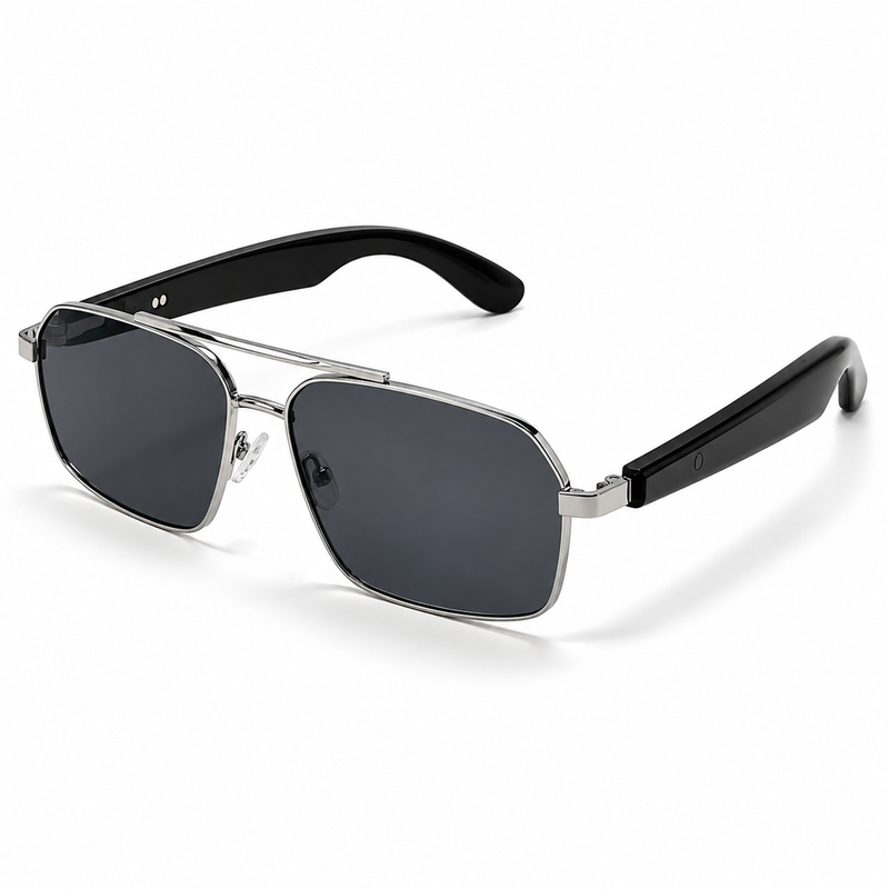 Bluetooth Smart Glasses with Auto On/Off Spring Hinge for Music and Calls