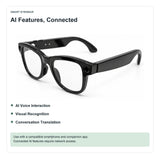 AI Camera Glasses with Colorful Frames and App-Assisted Translation