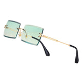 Y2K Rimless Rectangle Sunglasses