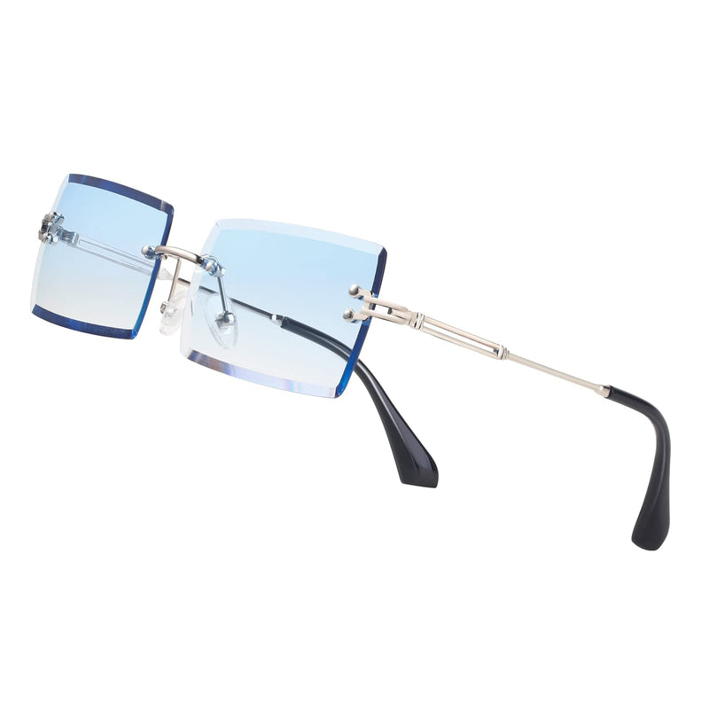 Y2K Rimless Rectangle Sunglasses
