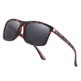 NIEEPA Men's Driving Sports Polarized Sunglasses Square Wayfarer Plastic Frame Glasses NUS1007