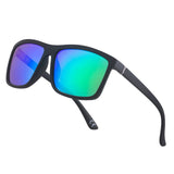 NIEEPA Men's Driving Sports Polarized Sunglasses Square Wayfarer Plastic Frame Glasses NUS1007