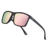 NIEEPA Men's Driving Sports Polarized Sunglasses Square Wayfarer Plastic Frame Glasses NUS1007