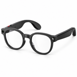Round AI Camera Glasses with Three-Lens Set and App Translation