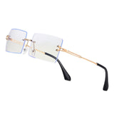 Y2K Rimless Rectangle Sunglasses