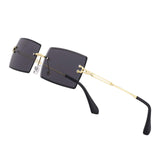 Y2K Rimless Rectangle Sunglasses