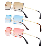 Y2K Rimless Rectangle Sunglasses
