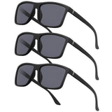 NIEEPA Men's Driving Sports Polarized Sunglasses Square Wayfarer Plastic Frame Glasses NUS1007