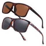NIEEPA Men's Driving Sports Polarized Sunglasses Square Wayfarer Plastic Frame Glasses NUS1007