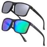 NIEEPA Men's Driving Sports Polarized Sunglasses Square Wayfarer Plastic Frame Glasses NUS1007