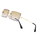 Y2K Rimless Rectangle Sunglasses