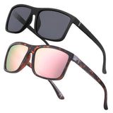 NIEEPA Men's Driving Sports Polarized Sunglasses Square Wayfarer Plastic Frame Glasses NUS1007