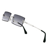 Y2K Rimless Rectangle Sunglasses