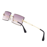 Y2K Rimless Rectangle Sunglasses
