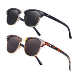 NIEEPA 1006 Classic Semi-Rimless Polarized Sunglasses - 2-Pack