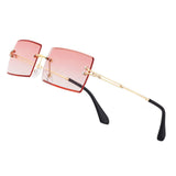 Y2K Rimless Rectangle Sunglasses