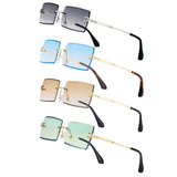 Y2K Rimless Rectangle Sunglasses