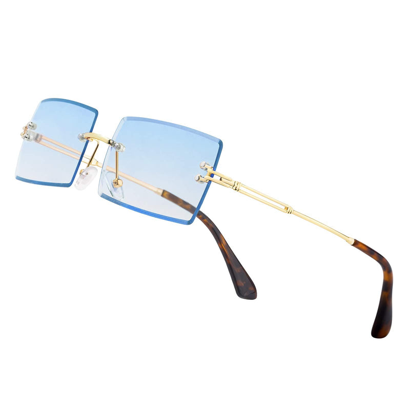 Y2K Rimless Rectangle Sunglasses