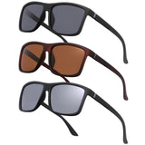 NIEEPA Men's Driving Sports Polarized Sunglasses Square Wayfarer Plastic Frame Glasses NUS1007