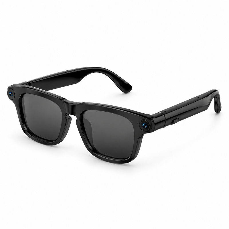Electrochromic AI Camera Glasses with Touch-Control Tint and App Translation