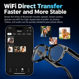 AI Translation Smart Glasses with 8MP Camera, Bluetooth Calls and Voice Assistant