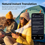 Smart Bluetooth Sunglasses with AI Translation, Calls, Music and Phone Camera Control