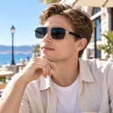 Bluetooth Smart Glasses with Auto On/Off Spring Hinge for Music and Calls