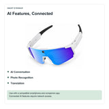 AI Sport Camera Glasses with App Translation and Wi-Fi Media Transfer
