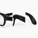 AI Camera Glasses with Interchangeable Lenses and App Translation