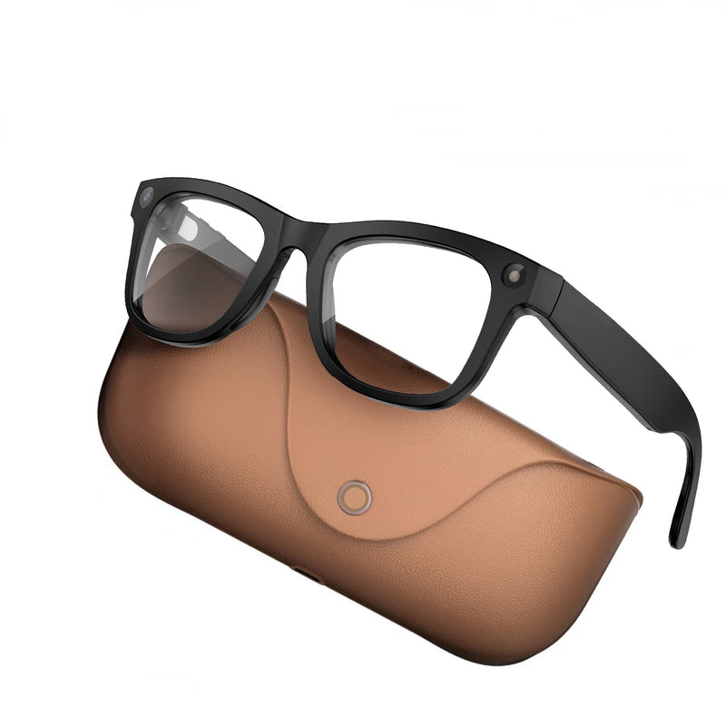 AI Camera Glasses with Charging Case and App-Assisted Translation