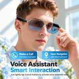 Bluetooth Smart Glasses with Auto On/Off Spring Hinge for Music and Calls