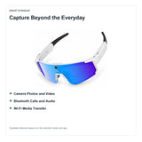AI Sport Camera Glasses with App Translation and Wi-Fi Media Transfer