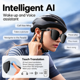 Smart Bluetooth Sunglasses with AI Translation, Calls, Music and Phone Camera Control
