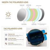 Steampunk Round Polarized Sunglasses Retro Vintage Spring Metal Hippie Classic Gothic Glasses