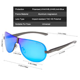 NIEEPA Men Polarized Sunglasses Fashion Brand Rimless Driving Sun Glasses Outdoor Goggle