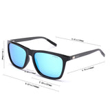 NIEEPA Square Polarized Sunglasses Aluminum Magnesium Temple Retro Driving Sun Glasses