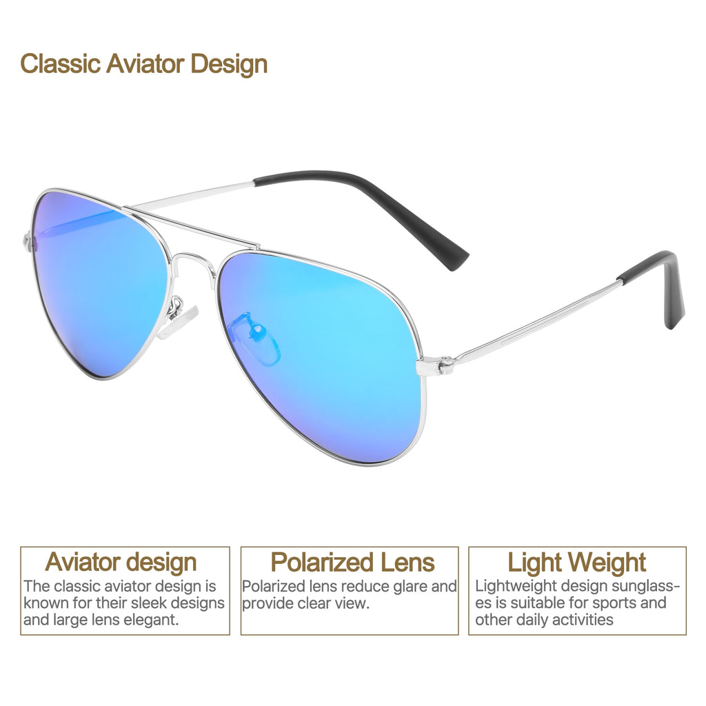 Aviator Polarized TAC Lenses Spectacles