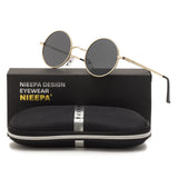 NIEEPA John Lennon Vintage Round Polarized Hippie Sunglasses Small Circle Sun Glasses NP1002